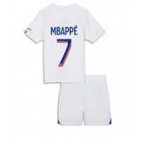 Paris Saint-Germain Kylian Mbappe #7 Tredje sæt Børn 2022-23 Kortærmet (+ Korte bukser)